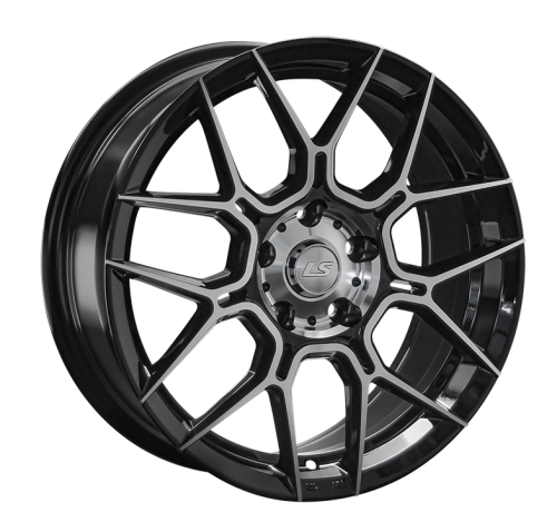 Колесный диск LS1265 8x18/5x114.3 D67.1 ET45 Чёрный полностью полированный купить в Самаре фото №1