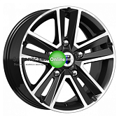 K&K Арена (КС864) 6,5x16/5x139,7 ET40 D98 Алмаз черный SK