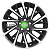 Khomen Wheels KHW1804 (Audi A4/A6) 7,5x18/5x112 ET39 D66,6 Black-FP