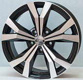 Neo 715 7.5x17/5x130 D71.6 ET50 Глянцевый черный с полированной лицевой частью