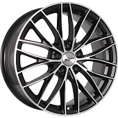 X-TRIKE X-130 7.5x18/5x108 D65.1 ET36 Черный матовый с полированной лицевой частью