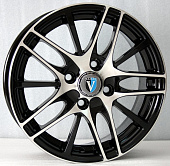 Venti 1506 6x15/4x100 D54.1 ET45 Глянцевый черный с полированной лицевой частью