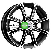 K&K Флэш (КС710) 5x13/4x98 ET35 D58,5 Алмаз черный