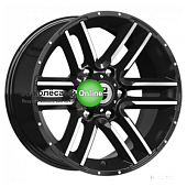 K&K Алгама (КС762) 8x17/6x139,7 ET-20 D106,1 Алмаз черный