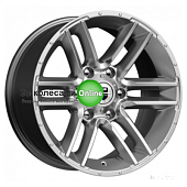 K&K Алгама (КС762) 8x17/6x139,7 ET-10 D106,1 Дарк платинум