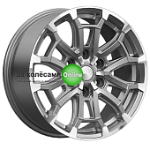 Скад Авилис (КЛ374) 8x18/6x139,7 ET38 D67,1 Алмаз графит