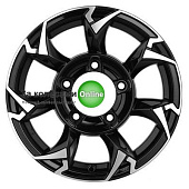 Khomen Wheels KHW1505 (Lada NIVA 4x4) 5,5x15/5x139,7 ET5 D98,5 Black-FP
