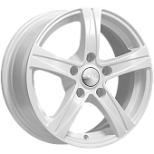 Скад Sakura 6.5x15/5x112 D57.1 ET43 Белый с полированной лицевой частью