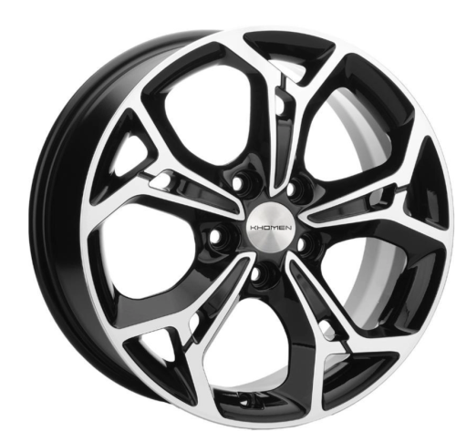 Колесный диск Khomen Wheels KHW1702 7x17/5x110 D63.3 ET46 Black-FP купить в Самаре фото №1