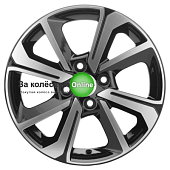 Khomen Wheels KHW1501 (Rio/Solaris) 6x15/4x100 ET48 D54,1 Black-FP