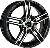 Megami MGM-1 6x15/4x100 D54.1 ET48 Чёрный полностью полированный