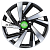 Khomen Wheels KHW1801 (NX/Rav4) 7,5x18/5x114,3 ET39 D60,1 Black-FP